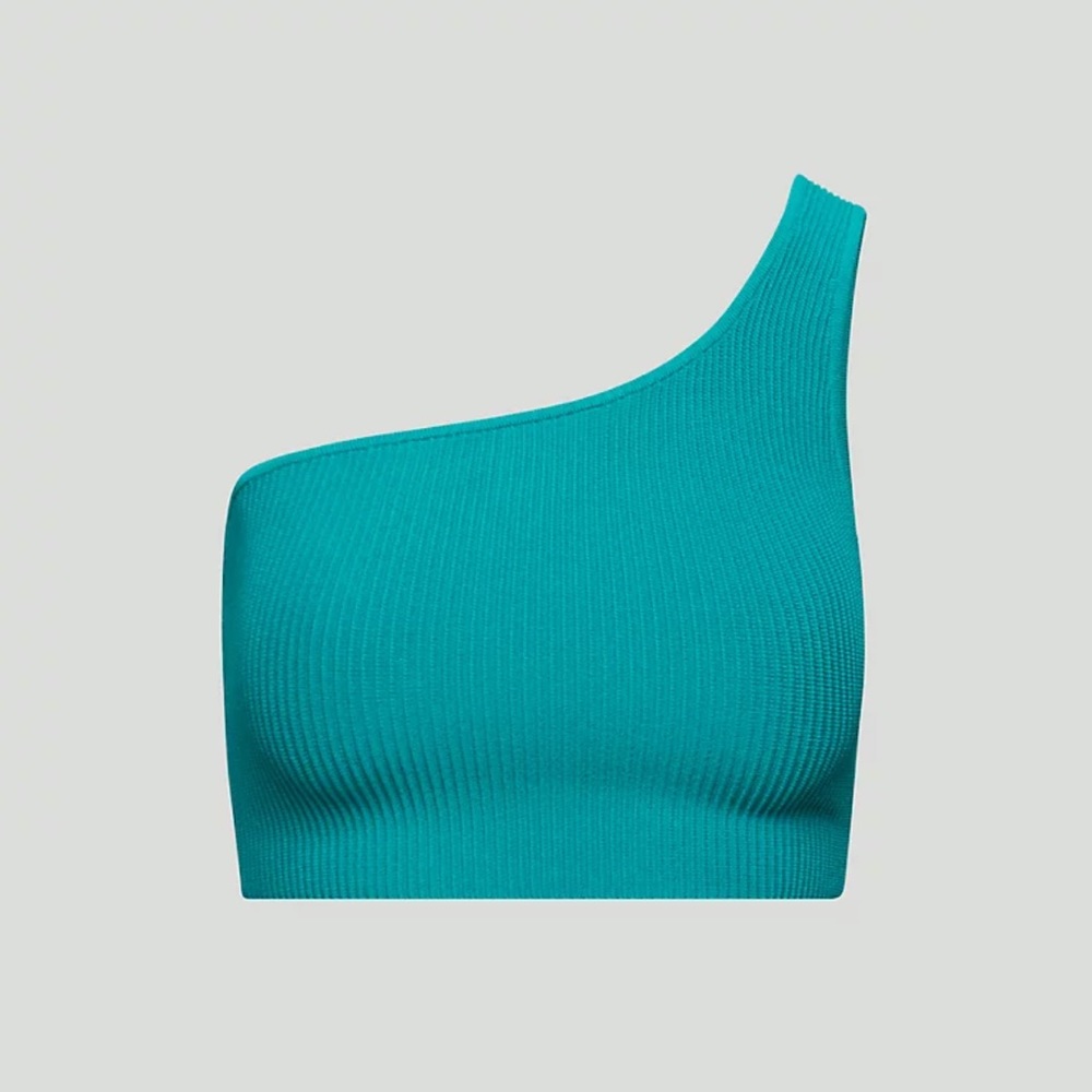Sculpt knit one shoulder crop